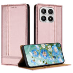 For Xiaomi 17 Case L-Shaped Grid Pattern Leather Stand Phone Cover with Card Slots