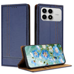 For Xiaomi Poco F8 Pro 5G / Redmi K90 5G / Redmi K100 Pro 5G (China) Case L-Shaped Grid Pattern Leather Stand Phone Cover with Card Slots