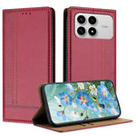 For Xiaomi Poco F8 Pro 5G / Redmi K90 5G / Redmi K100 Pro 5G (China) Case L-Shaped Grid Pattern Leather Stand Phone Cover with Card Slots