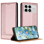 For Xiaomi Poco F8 Pro 5G / Redmi K90 5G / Redmi K100 Pro 5G (China) Case L-Shaped Grid Pattern Leather Stand Phone Cover with Card Slots