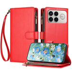 For Xiaomi Poco F8 Ultra / Redmi K90 Pro Max 5G / K100 Pro Max 5G (China) Leather Case Zipper Wallet Stand Shockproof Phone Cover with Wrist Strap