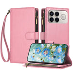 For Xiaomi Poco F8 Ultra / Redmi K90 Pro Max 5G / K100 Pro Max 5G (China) Leather Case Zipper Wallet Stand Shockproof Phone Cover with Wrist Strap