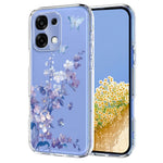 For Oppo A6 Pro 5G Case Butterfly Floral Pattern Printing TPU Phone Back Cover