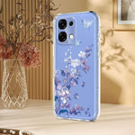 For Oppo A6 Pro 5G Case Butterfly Floral Pattern Printing TPU Phone Back Cover