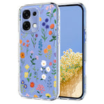 For Oppo A6 Pro 5G Case Butterfly Floral Pattern Printing TPU Phone Back Cover