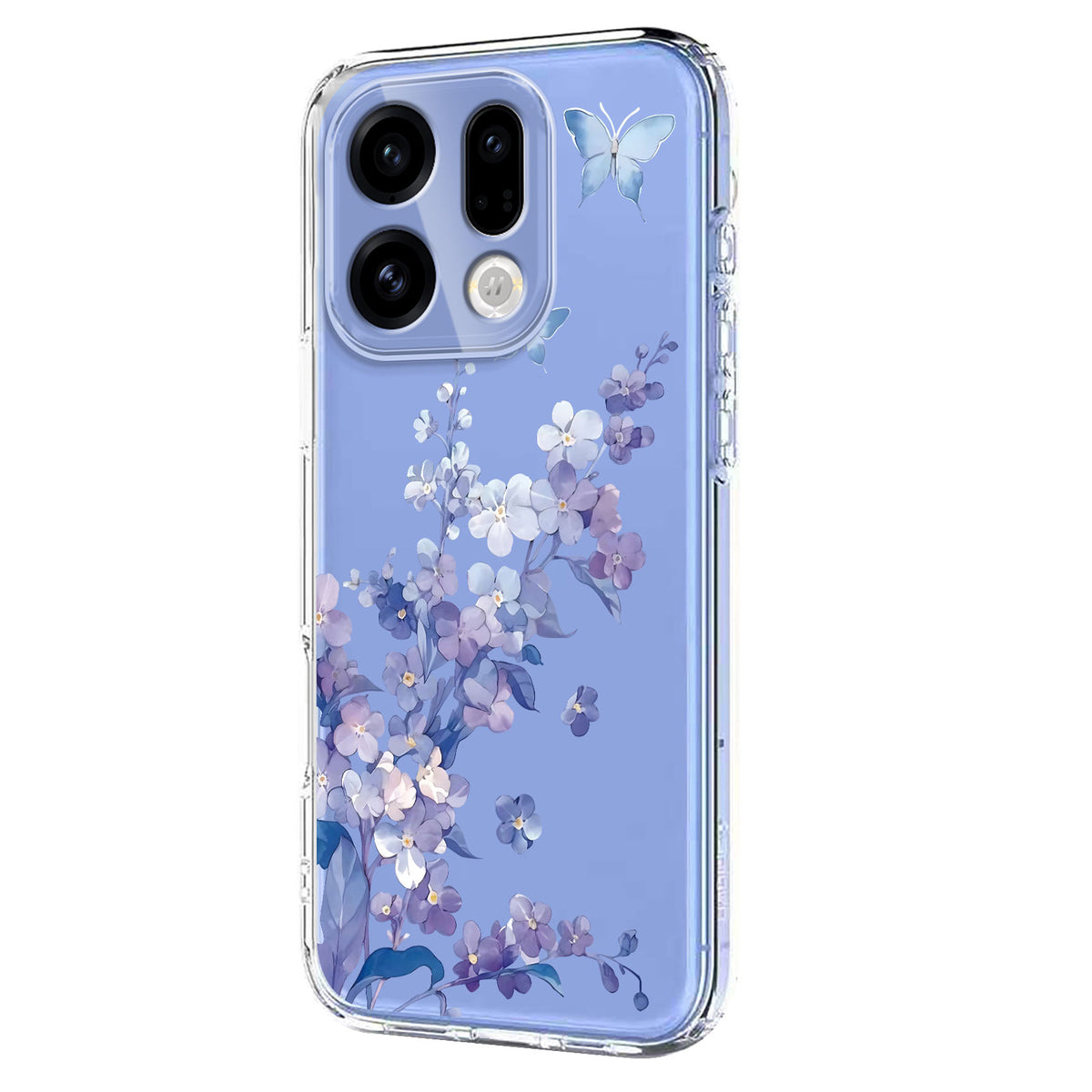 For Oppo Find X9 5G Case Butterfly Floral Pattern Printing TPU Phone Back Cover