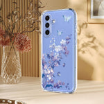 Til Samsung Galaxy A37 5G Cover Butterfly Blomster Mønster Printet TPU Telefon Bagcover