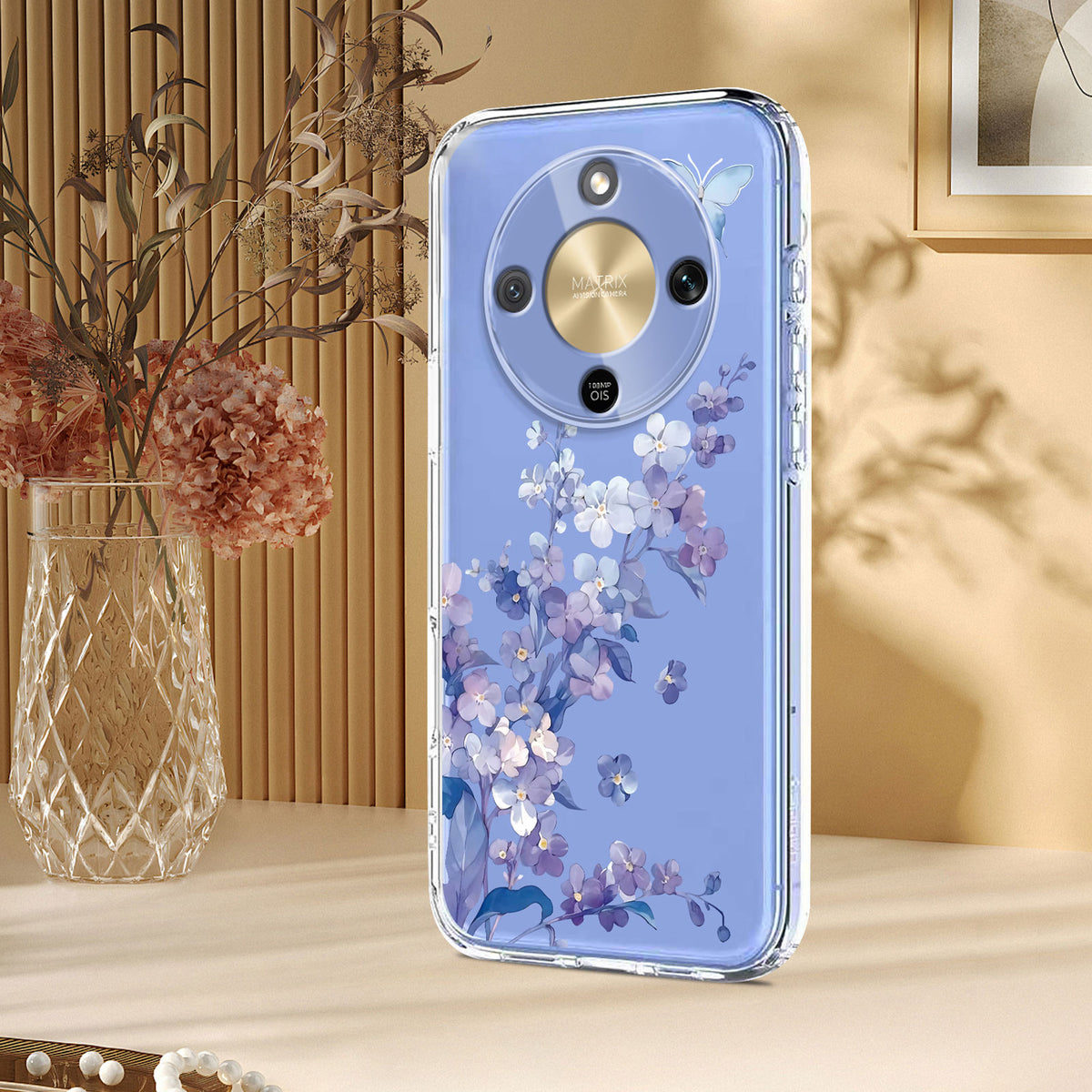 For Honor Magic8 Lite 5G / X9d 5G / X70 5G Case Butterfly Floral Pattern Printing TPU Phone Back Cover