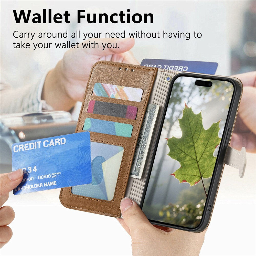 Stand Case for Oppo F31 5G  /  A6 Pro 5G Leaf Shape Magnetic Clasp Leather Phone Cover with Hand Strap