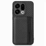 For Oppo Find X9 5G Case RFID Blocking Carbon Fiber Leather Phone Back Cover with Card Holder