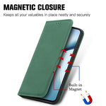 For Honor Magic8 5G Leather Case with Card Holder Magnetic Absorption Phone Cover