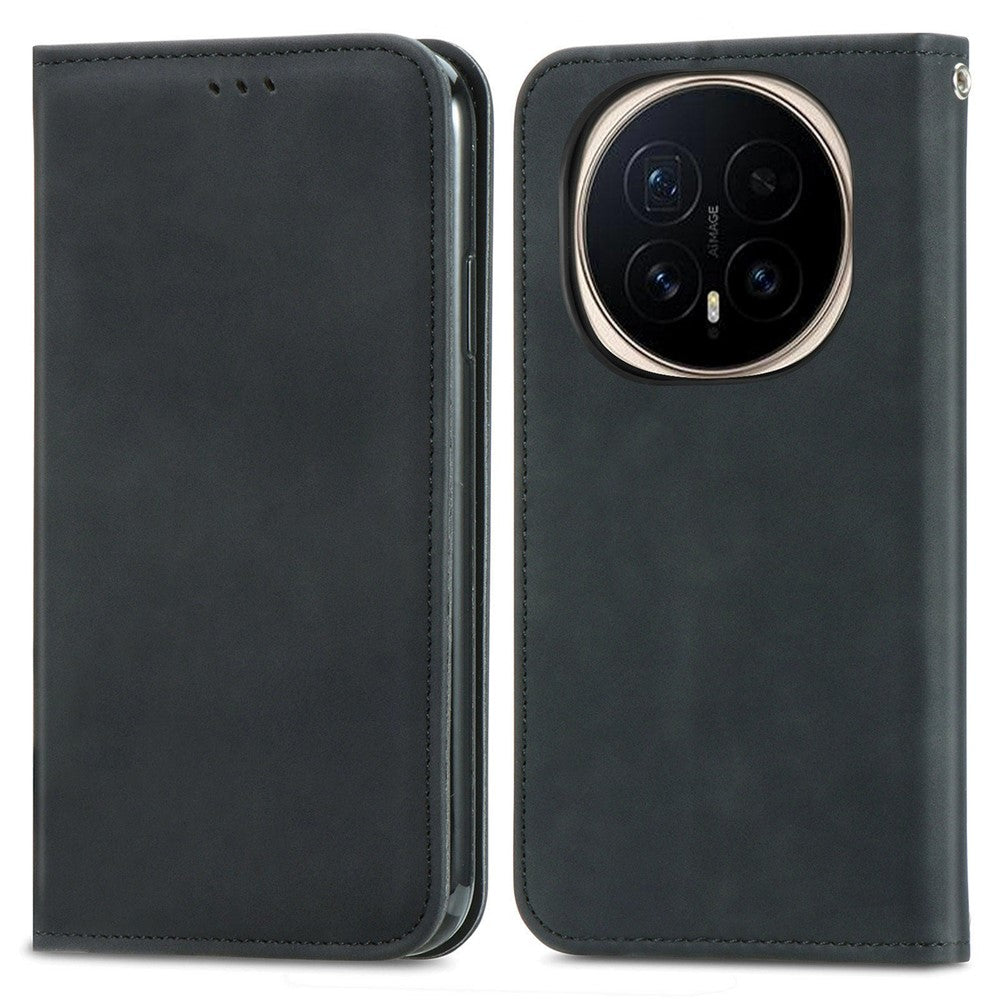 For Honor Magic8 5G Leather Case with Card Holder Magnetic Absorption Phone Cover