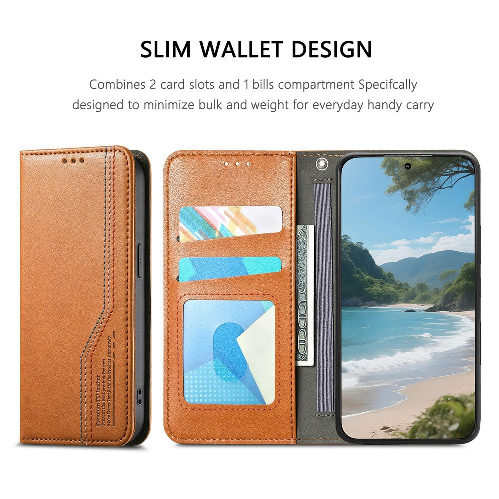 For Honor Magic8 5G Case Wallet Tri-Color Stitching Leather Phone Cover with Elastic Wristband