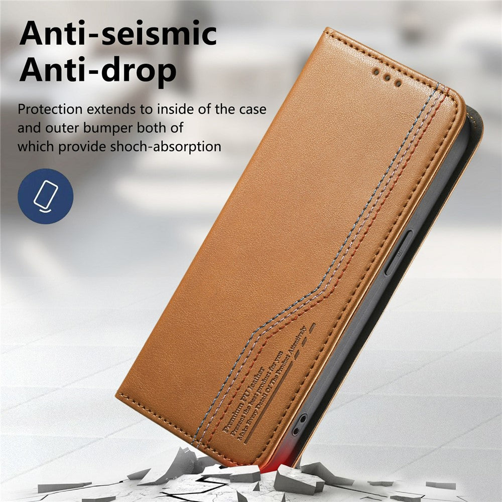For Honor Magic8 5G Case Wallet Tri-Color Stitching Leather Phone Cover with Elastic Wristband