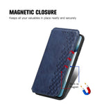 For Honor Magic8 5G Case Rhombus Imprint PU Leather Wallet Phone Cover