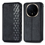 For Honor Magic8 5G Case Rhombus Imprint PU Leather Wallet Phone Cover