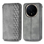 For Honor Magic8 5G Case Rhombus Imprint PU Leather Wallet Phone Cover