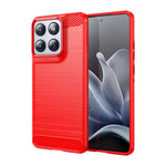 Til Motorola Edge 70 5G TPU-etui Beskyttende telefoncover Kulfibertekstur Børstet