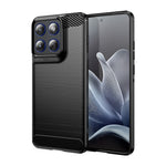 Til Motorola Edge 70 5G TPU-etui Beskyttende telefoncover Kulfibertekstur Børstet