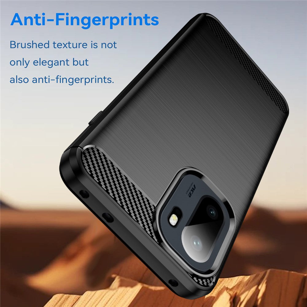 For OnePlus 15R 5G / Ace 6T 5G / Ace 6 5G Case Protective Phone Cover Carbon Fiber Texture Brushed