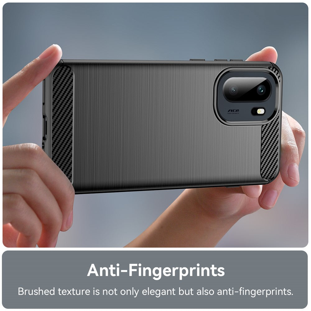 For OnePlus 15R 5G / Ace 6T 5G / Ace 6 5G Case Protective Phone Cover Carbon Fiber Texture Brushed