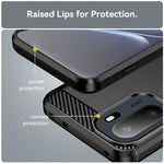 For OnePlus 15R 5G / Ace 6T 5G / Ace 6 5G Case Protective Phone Cover Carbon Fiber Texture Brushed