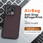 For Oppo Find X9 5G Case Skin-Touch TPU + PC Matte Phone Back Cover, Transparent Black