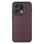 For Oppo Find X9 5G Case Skin-Touch TPU + PC Matte Phone Back Cover, Transparent Black