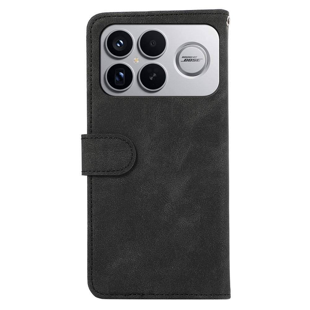 ABEEL For Xiaomi Redmi K90 Pro Max 5G / Poco F8 Ultra Case Color Splicing Leather Flip Phone Cover RFID Blocking