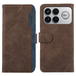 ABEEL For Xiaomi Redmi K90 Pro Max 5G / Poco F8 Ultra Case Color Splicing Leather Flip Phone Cover RFID Blocking
