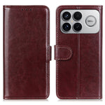 Phone Case For Xiaomi Redmi K90 Pro Max 5G  /  Poco F8 Ultra Crazy Horse Texture PU Leather Phone Stand Cover