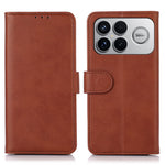 Phone Case For Xiaomi Redmi K90 Pro Max 5G  /  Poco F8 Ultra Cowhide Texture Leather Wallet Phone Cover with Stand