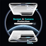 For Motorola Edge 70 5G Clear TPU Anti-Scratch Phone Case + 2.5D Arc Edge Screen Protector