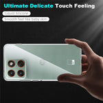 For Motorola Edge 70 5G Clear TPU Anti-Scratch Phone Case + 2.5D Arc Edge Screen Protector