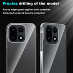 For OnePlus 15 5G Clear TPU Anti-Scratch Phone Case + 2.5D Arc Edge Screen Protector