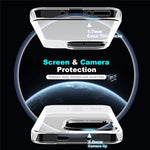 For OnePlus 15 5G Clear TPU Anti-Scratch Phone Case + 2.5D Arc Edge Screen Protector