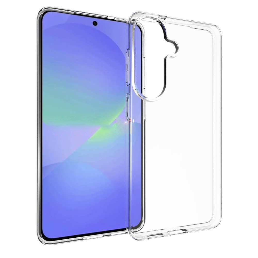 For Samsung Galaxy S26 Clear TPU Anti-Scratch Phone Case + 2.5D Arc Edge Screen Protector