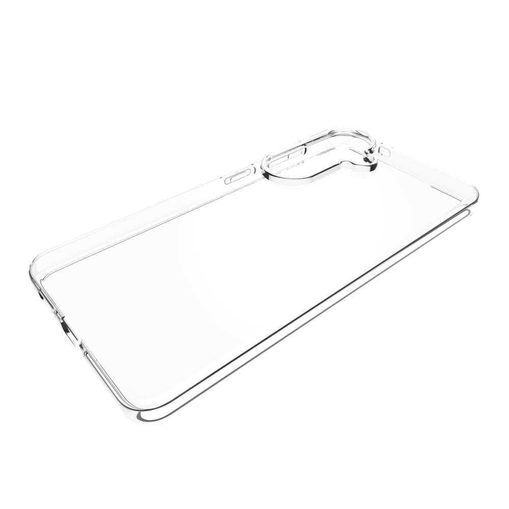 For Samsung Galaxy S26 Clear TPU Anti-Scratch Phone Case + 2.5D Arc Edge Screen Protector