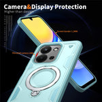 Phone Case For Xiaomi Redmi 15C 5G (EU) (173mm)  /  4G (EU) (173mm)  /  Poco C85 4G (173mm) Magnetic Case Military Protection PC + TPU Kickstand Cover