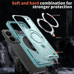 Phone Case For Xiaomi Redmi 15C 5G (EU) (173mm)  /  4G (EU) (173mm)  /  Poco C85 4G (173mm) Magnetic Case Military Protection PC + TPU Kickstand Cover
