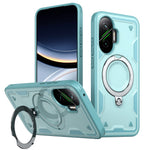 For Xiaomi Poco F7 5G / Redmi Turbo 4 Pro 5G Magnetic Case Military Protection PC + TPU Kickstand Phone Cover