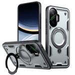 For Xiaomi Poco F7 5G / Redmi Turbo 4 Pro 5G Magnetic Case Military Protection PC + TPU Kickstand Phone Cover