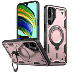 Samsung Galaxy M16 5G / F16 5G Magnetiskt Skal Militärt Skyddande PC + TPU Stativ mobilskal