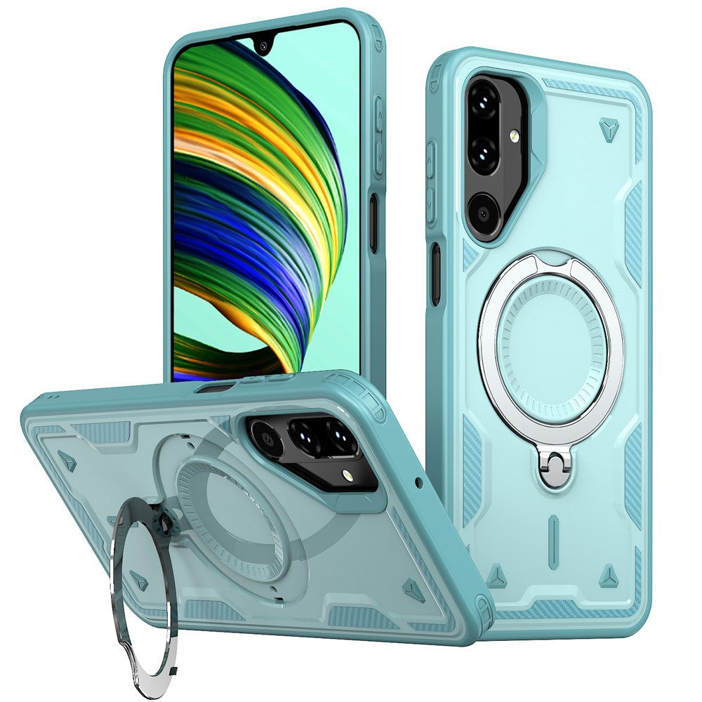 Samsung Galaxy M56 5G / F56 5G Magnetiskt Skal Militärt Skyddande PC + TPU Stativ mobilskal