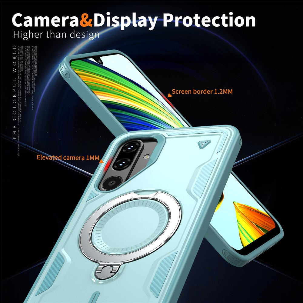 Samsung Galaxy M56 5G / F56 5G Magnetiskt Skal Militärt Skyddande PC + TPU Stativ mobilskal