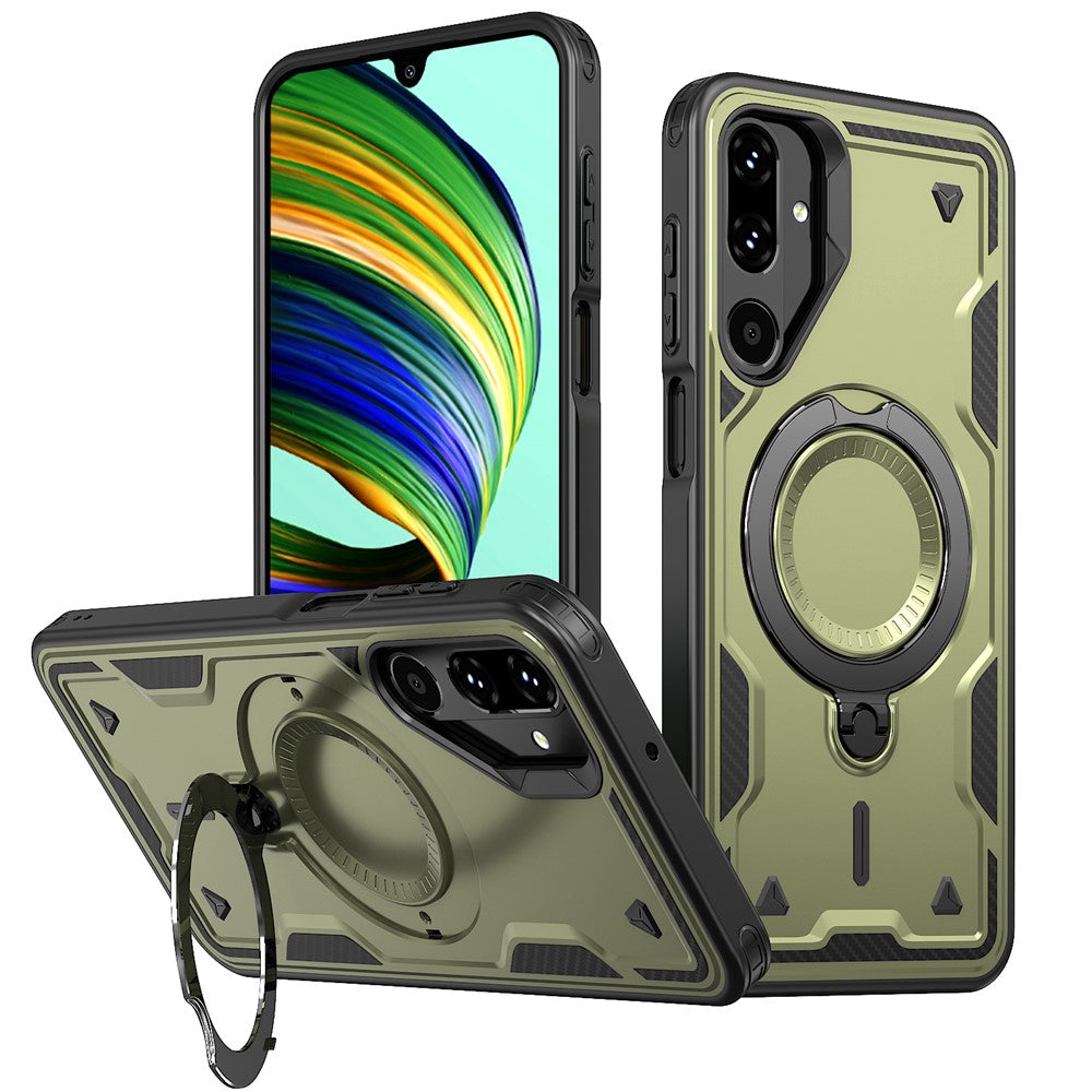 Samsung Galaxy M56 5G / F56 5G Magnetiskt Skal Militärt Skyddande PC + TPU Stativ mobilskal