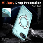 For iPhone 17e / 16e Case Compatible with MagSafe Military Protection PC + TPU Kickstand Phone Cover