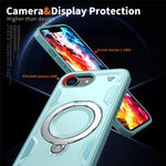 For iPhone 17e / 16e Case Compatible with MagSafe Military Protection PC + TPU Kickstand Phone Cover