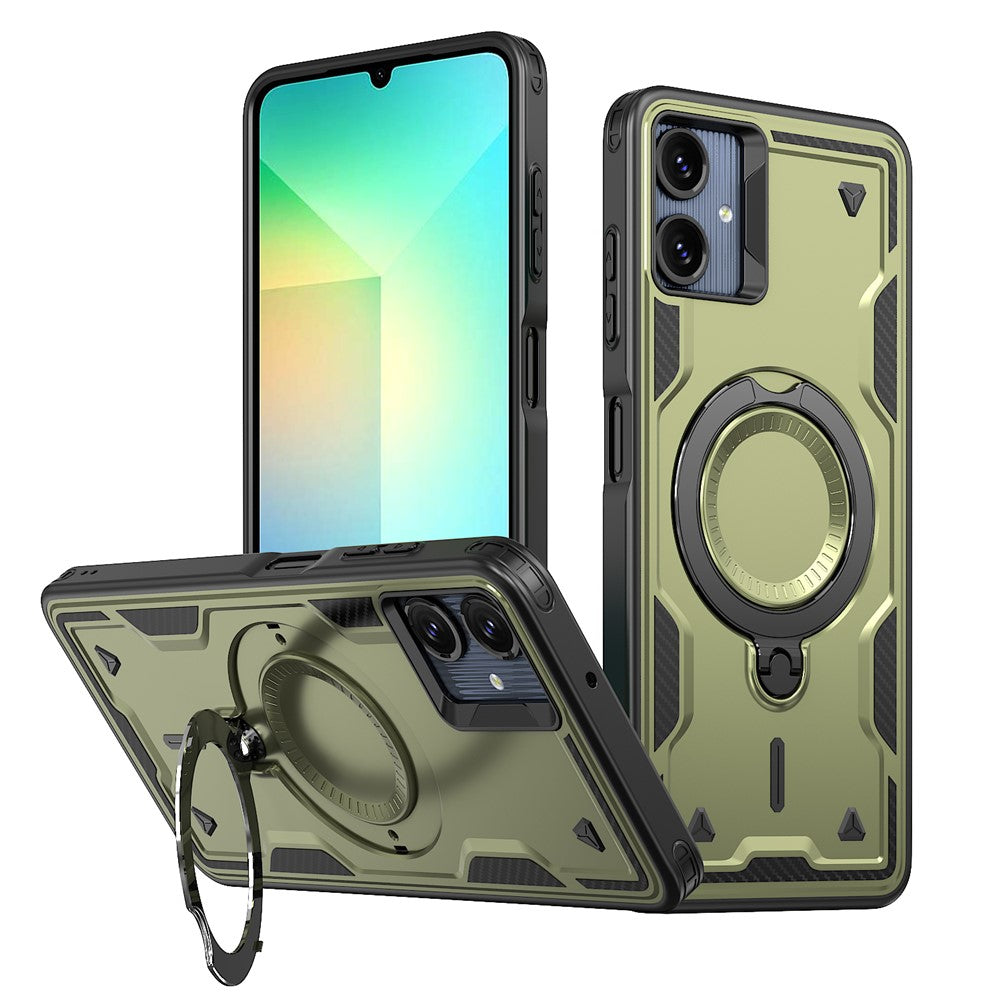 Samsung Galaxy A08 5G / A08 4G / A07 4G / A07s 4G Magnetiskt Skal Militärt Skyddande PC + TPU Stativ mobilskal
