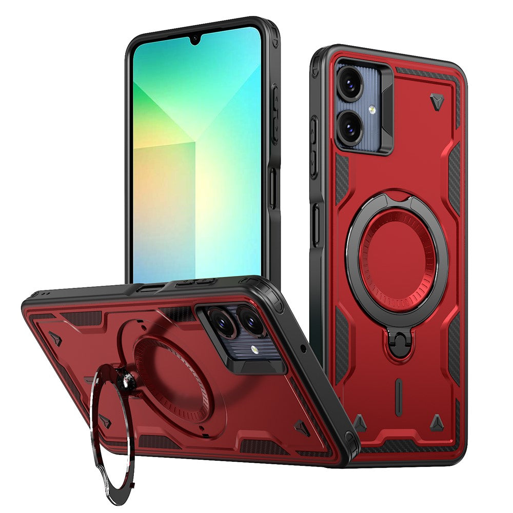 Samsung Galaxy A08 5G / A08 4G / A07 4G / A07s 4G Magnetiskt Skal Militärt Skyddande PC + TPU Stativ mobilskal